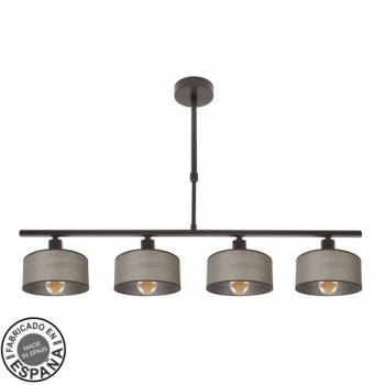 Distribuidor - Lâmpadas Diversas | Lâmpadas Modernas | LAMPARA GILDA 4XE14 MARRON REGX76X14 CM Ref: 190354002
